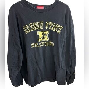 Vintage Reebok Heisman Collection Oregon State Beavers Long Sleeve Shirt Size XL